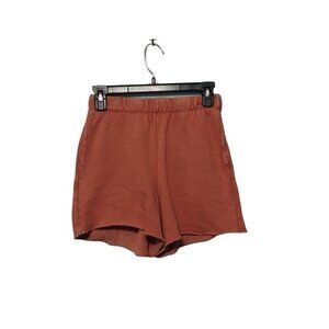 Women's Orange Aerie Casual Workout Shorts Raw Hem Size XS